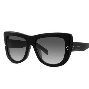 Celine CL40157U BLACK Flattop Shield Sunglasses